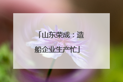 山东荣成：造船企业生产忙