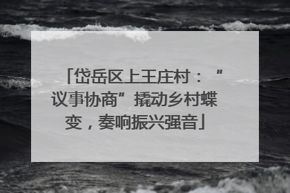岱岳区上王庄村：“议事协商”撬动乡村蝶变，奏响振兴强音