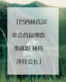 巴西林氏宗亲会首届理监事就职 林伟萍任会长