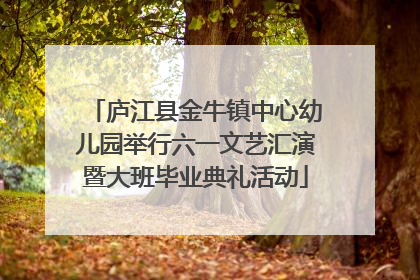 庐江县金牛镇中心幼儿园举行六一文艺汇演暨大班毕业典礼活动