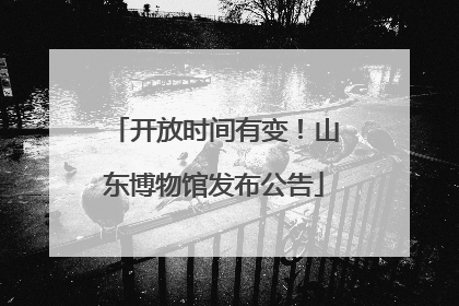 开放时间有变！山东博物馆发布公告