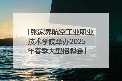 张家界航空工业职业技术学院举办2025年春季大型招聘会