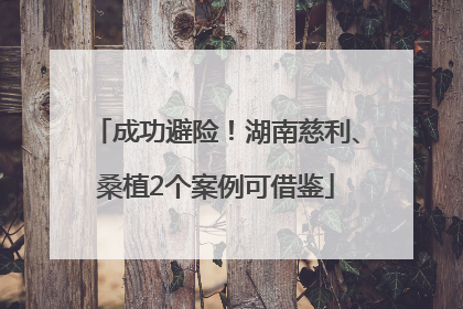 成功避险！湖南慈利、桑植2个案例可借鉴