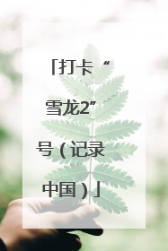 打卡“雪龙2”号（记录中国）