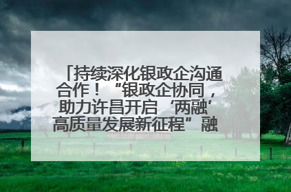 持续深化银政企沟通合作！“银政企协同，助力许昌开启‘两融’高质量发展新征程”融资对接会举行