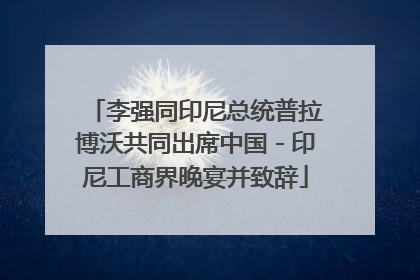 李强同印尼总统普拉博沃共同出席中国－印尼工商界晚宴并致辞