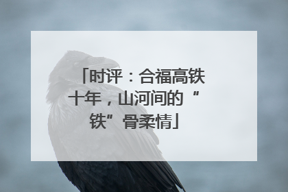 时评：合福高铁十年，山河间的“铁”骨柔情
