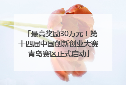 最高奖励30万元！第十四届中国创新创业大赛青岛赛区正式启动