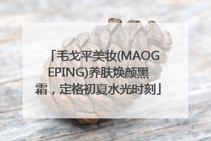 毛戈平美妆(MAOGEPING)养肤焕颜黑霜，定格初夏水光时刻