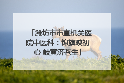 潍坊市市直机关医院中医科：锦旗映初心 岐黄济苍生