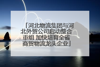 河北物流集团与河北外贸公司启动整合重组 加快培育全省商贸物流龙头企业