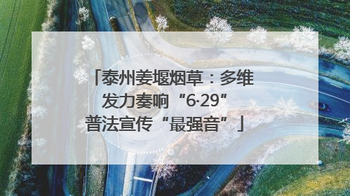 泰州姜堰烟草：多维发力奏响“6·29”普法宣传“最强音”