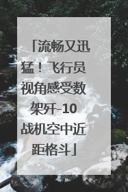 流畅又迅猛！飞行员视角感受数架歼-10战机空中近距格斗