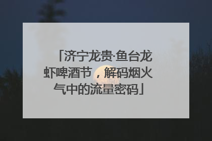 济宁龙贵·鱼台龙虾啤酒节，解码烟火气中的流量密码
