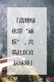 清理绿化带“顽疾”，共筑社区宜居环境
