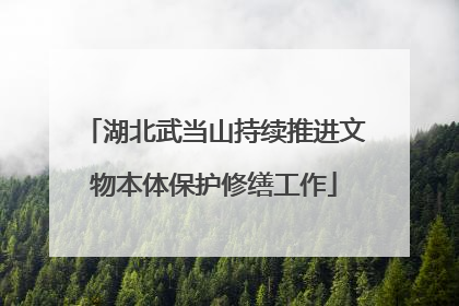 湖北武当山持续推进文物本体保护修缮工作