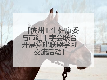 滨州卫生健康委与市红十字会联合开展党建联盟学习交流活动