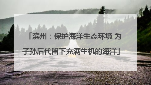 滨州：保护海洋生态环境 为子孙后代留下充满生机的海洋