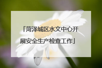菏泽城区水文中心开展安全生产检查工作