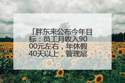 胖东来公布今年目标：员工月收入9000元左右，年休假40天以上，管理层人均分配70万元
