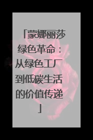蒙娜丽莎绿色革命：从绿色工厂到低碳生活的价值传递