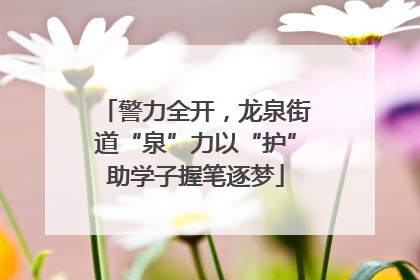 警力全开，龙泉街道“泉”力以“护”助学子握笔逐梦