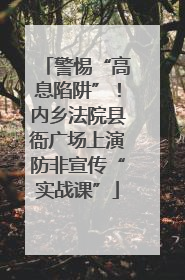 警惕“高息陷阱”！内乡法院县衙广场上演防非宣传“实战课”