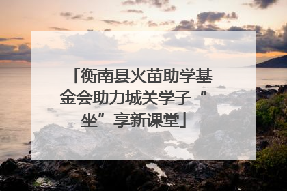 衡南县火苗助学基金会助力城关学子“坐”享新课堂