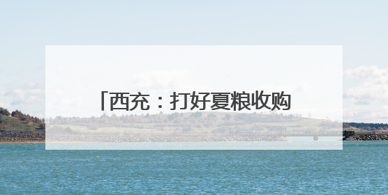 西充：打好夏粮收购“组合拳” 筑牢粮食安全“压舱石”