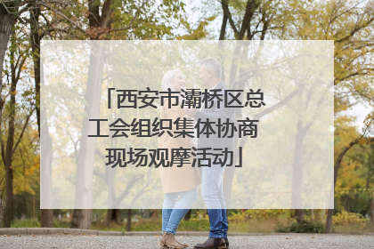 西安市灞桥区总工会组织集体协商现场观摩活动
