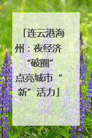 连云港海州：夜经济“破圈” 点亮城市“新”活力