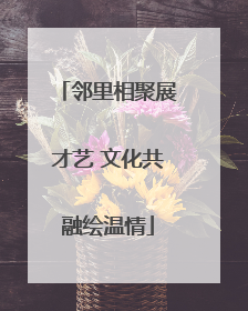 邻里相聚展才艺 文化共融绘温情