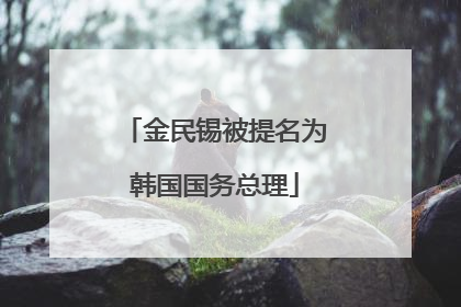 金民锡被提名为韩国国务总理