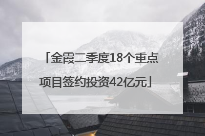 金霞二季度18个重点项目签约投资42亿元