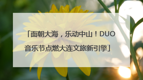 面朝大海，乐动中山！DUO音乐节点燃大连文旅新引擎