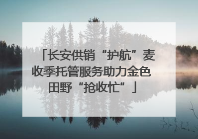 长安供销“护航”麦收季托管服务助力金色田野“抢收忙”