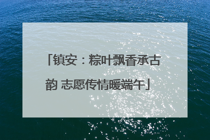 镇安：粽叶飘香承古韵 志愿传情暖端午