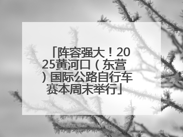 阵容强大！2025黄河口（东营）国际公路自行车赛本周末举行