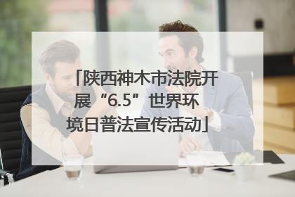 陕西神木市法院开展“6.5”世界环境日普法宣传活动