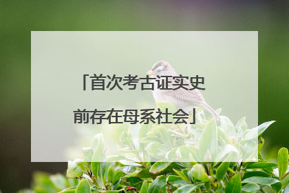 首次考古证实史前存在母系社会