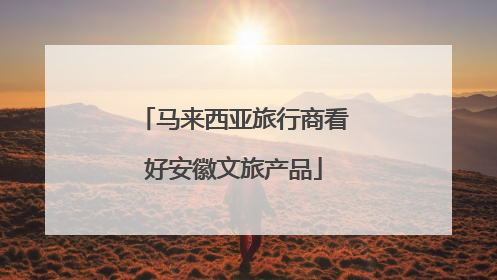 马来西亚旅行商看好安徽文旅产品