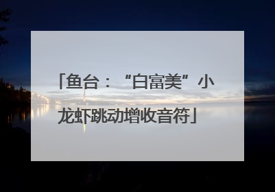 鱼台：“白富美”小龙虾跳动增收音符