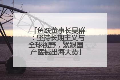 鱼跃董事长吴群：坚持长期主义与全球视野，紧跟国产医械出海大势
