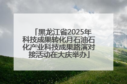 黑龙江省2025年科技成果转化月石油石化产业科技成果路演对接活动在大庆举办