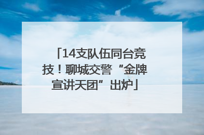 14支队伍同台竞技！聊城交警“金牌宣讲天团”出炉