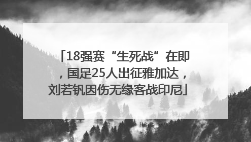 18强赛“生死战”在即，国足25人出征雅加达，刘若钒因伤无缘客战印尼