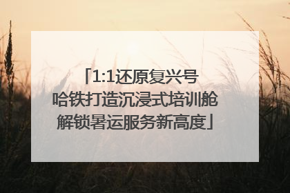 1:1还原复兴号 哈铁打造沉浸式培训舱解锁暑运服务新高度