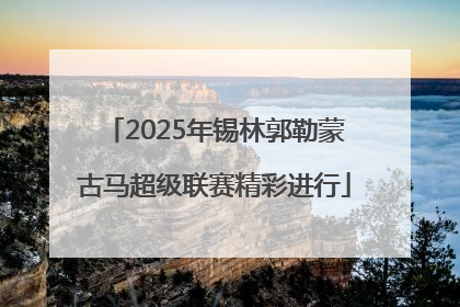 2025年锡林郭勒蒙古马超级联赛精彩进行