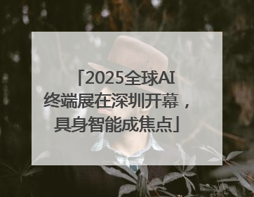 2025全球AI终端展在深圳开幕，具身智能成焦点