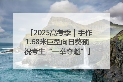 2025高考季｜手作1.68米巨型向日葵预祝考生“一举夺魁”
